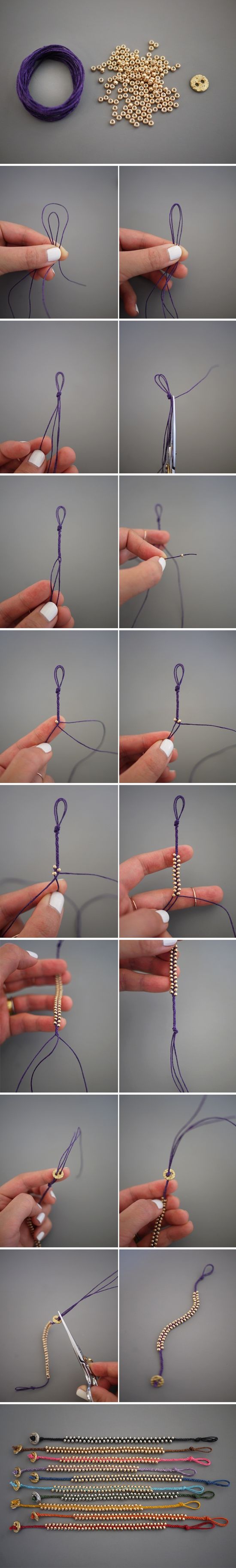 DIY : Braided Bead Bracelets